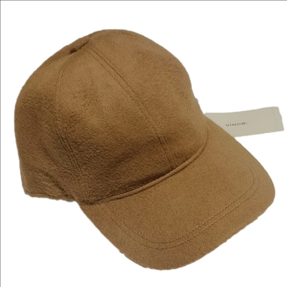 Vince Accessories - 🆕 VINCE TAN CAMEL MERINO WOOL CASHMERE  BLEND UNISEX BASEBALL CAP▪️S/M
